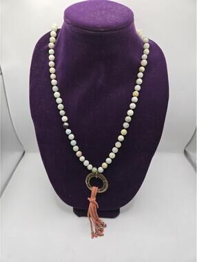 Boho Amazonite Beaded Mala Necklace She Realized She Could So She Did Charm CB